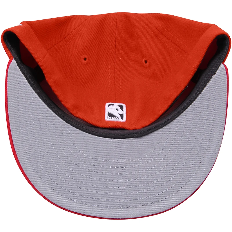 Casquette ajustée New Era rouge Chicago Bulls pour homme, couleur officielle de l'équipe, modèle 59FIFTY