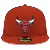 Men's New Era  Red Chicago Bulls Team 59FIFTY Fitted Hat