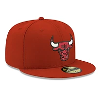 Men's New Era  Red Chicago Bulls Team 59FIFTY Fitted Hat