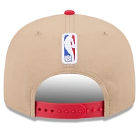 Men's New Era Tan/Red Chicago Bulls 2024 NBA Draft 9FIFTY Snapback Hat