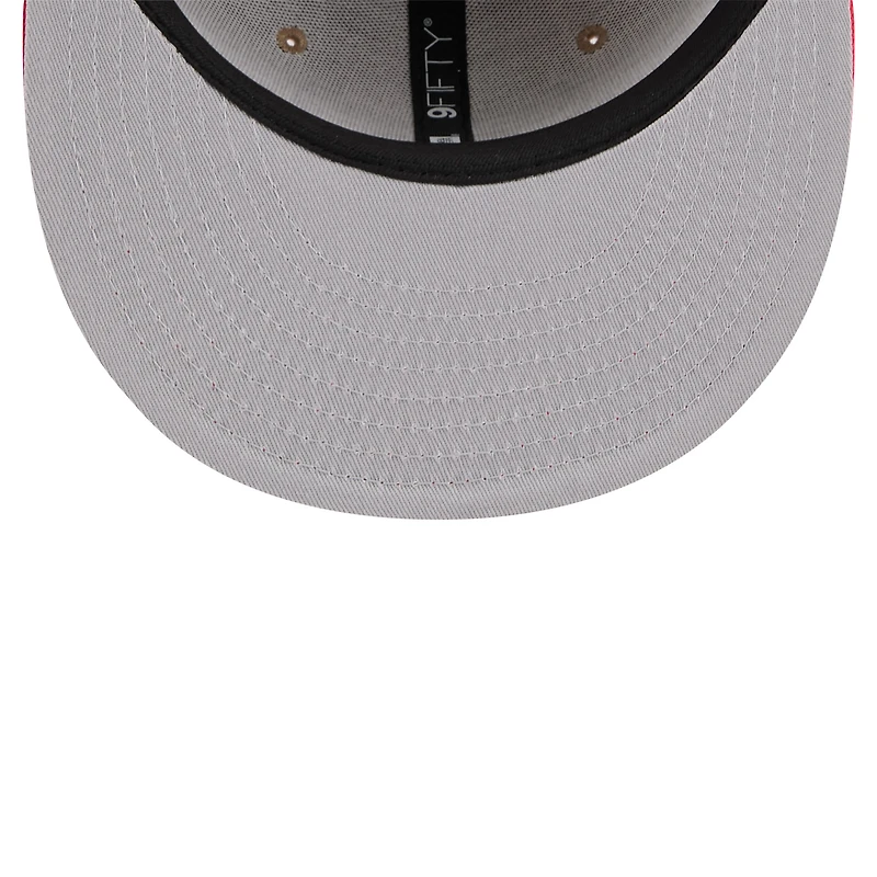 Men's New Era Tan/Red Chicago Bulls 2024 NBA Draft 9FIFTY Snapback Hat