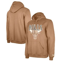 Sweat à capuche Chicago Bulls 2024/25 City Edition pour homme New Era Tan