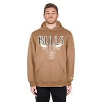 Sweat à capuche Chicago Bulls 2024/25 City Edition pour homme New Era Tan