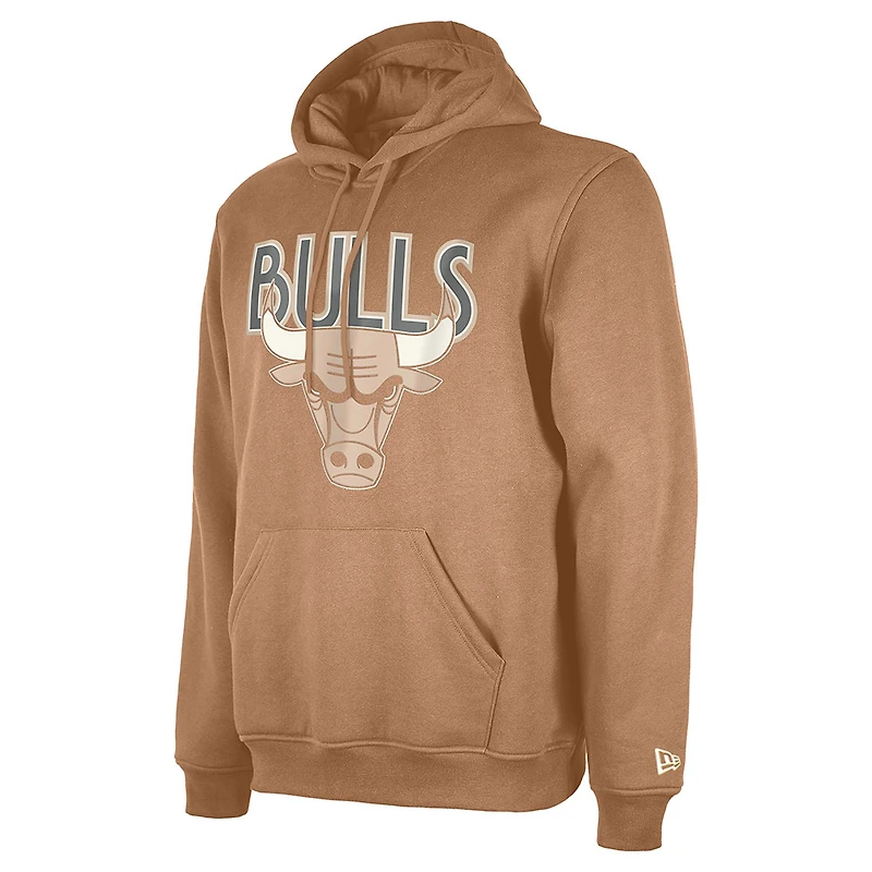 Sweat à capuche Chicago Bulls 2024/25 City Edition pour homme New Era Tan