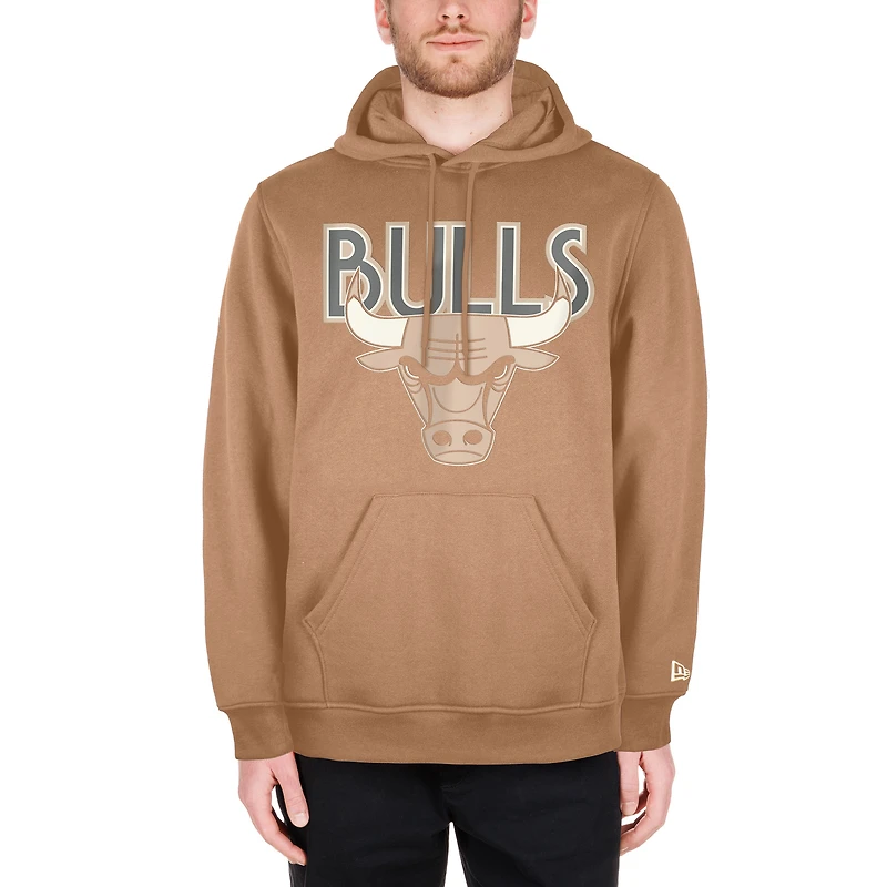 Sweat à capuche Chicago Bulls 2024/25 City Edition pour homme New Era Tan