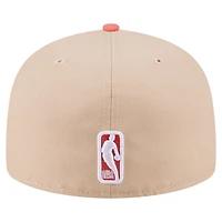 Men's New Era  Tan Chicago Bulls 59FIFTY Two-Tone Color Pack Fitted Hat