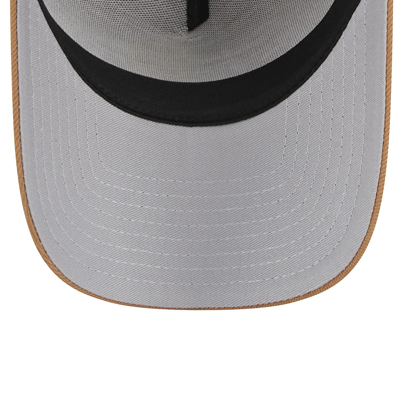 Casquette réglable de camionneur A-Frame 9FORTY des Chicago Bulls New Era pour hommes, beige