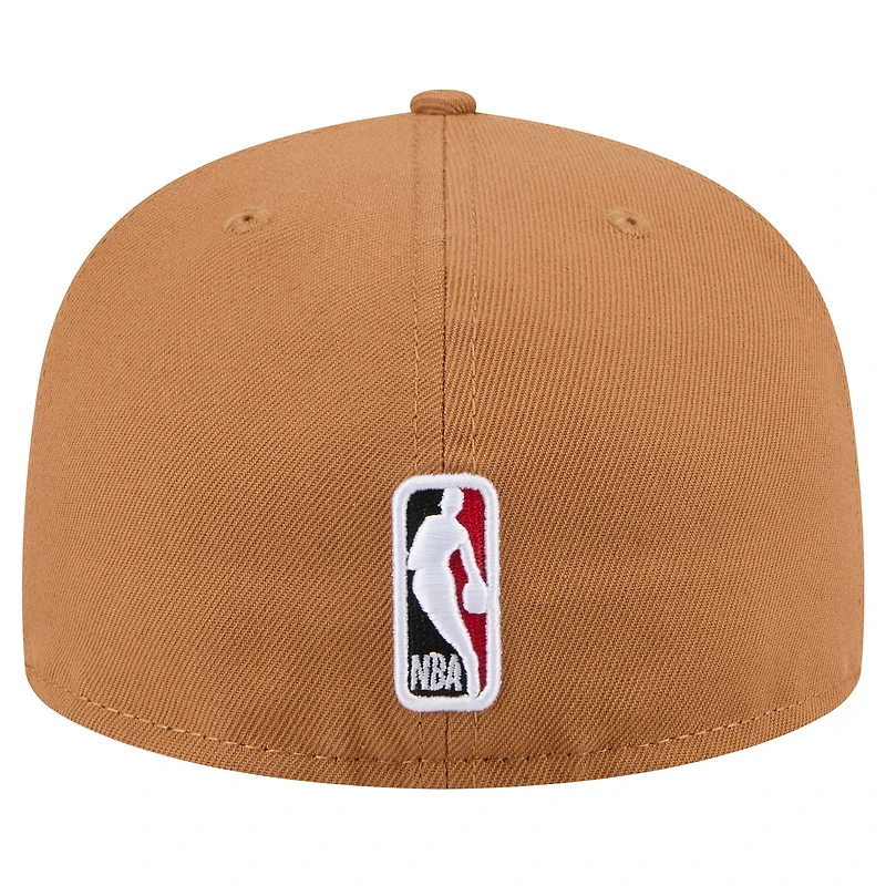 Men's New Era Tan Chicago Bulls Color Pack 59FIFTY Fitted Hat