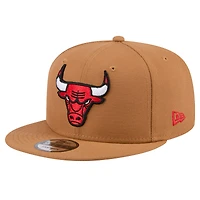 Men's New Era Tan Chicago Bulls Color Pack 9FIFTY Snapback Hat