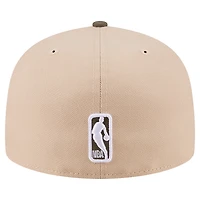 Men's New Era  Tan Chicago Bulls Color Pack Two-Tone 59FIFTY A-Frame Fitted Hat