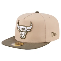 Men's New Era  Tan Chicago Bulls Color Pack Two-Tone 59FIFTY A-Frame Fitted Hat