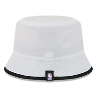 Men's New Era White/Black Chicago Bulls 2025 NBA Draft Nylon Bucket Hat