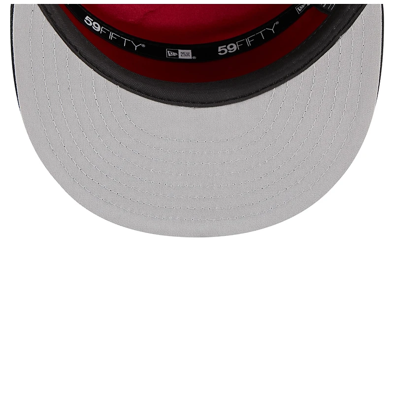 Casquette ajustée 59FIFTY blanche/noire pour homme New Era Chicago Bulls NBA Tip Off 2025