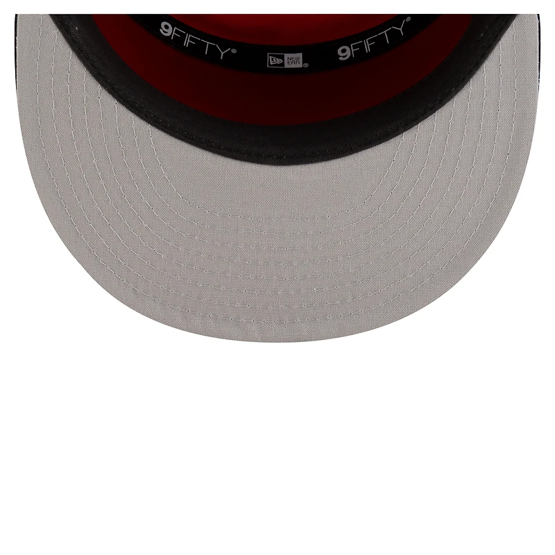 Men's New Era White/Black Chicago Bulls 2025 NBA Tip Off Split Panel 9FIFTY Snapback Hat