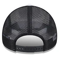 Casquette de camionneur réglable en mousse A-Frame 9FORTY Chicago Bulls Court Sport New Era pour hommes, blanc/noir