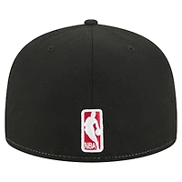 Casquette ajustée New Era Chicago Bulls Repeat 59Fifty blanche/noire pour homme