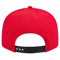 Casquette Snapback 9FIFTY Chicago Bulls Throwback Gradient Tech Font New Era pour hommes, blanc/noir