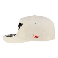 Men's New Era  White Chicago Bulls 19TWENTY 80s Chrome Corduroy Adjustable Hat