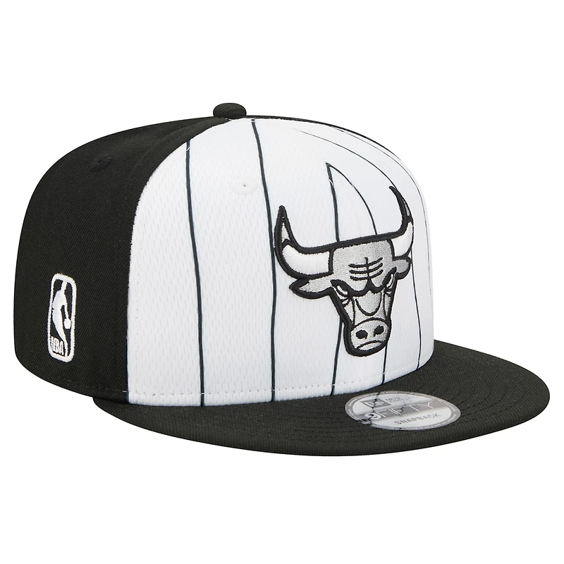 Casquette snapback 9FIFTY blanche Chicago Bulls 2025 NBA Tip Off pour homme New Era