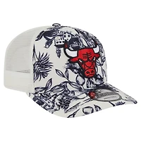 Casquette ajustable New Era 9SEVENTY blanche des Chicago Bulls pour homme, motif citronnier