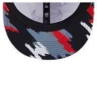Casquette snapback 9FIFTY blanche New Era pour homme, motif Chicago Bulls Paint