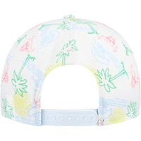 Men's New Era White Chicago Bulls Palm Trees and Waves Golfer Adjustable Hat