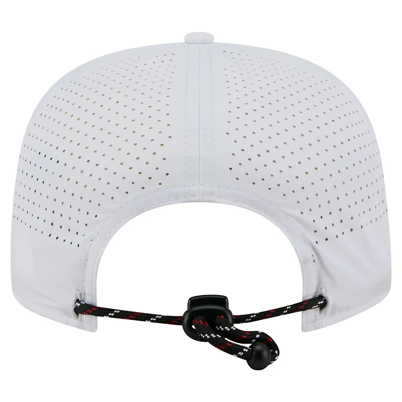 Men's New Era White Chicago Bulls Performance Rope Golfer Adjustable Hat