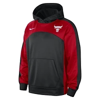 Sweat à capuche Nike pour homme, noir/rouge, Chicago Bulls Authentic Starting Five Force Performance