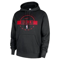 Men's Nike Black Chicago Bulls 2025/26 Authentic Practice Club Pullover Hoodie