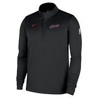 Men's Nike  Black Chicago Bulls 2025/26 City Edition Remix Authentic Coaches Dri-FIT Half-Zip Top