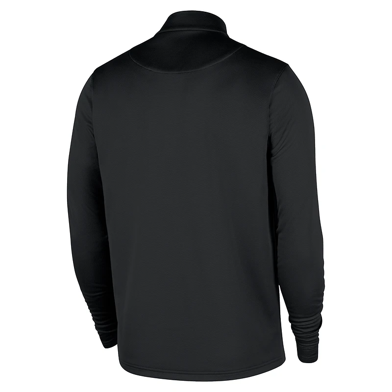 Haut Nike Chicago Bulls City Edition Remix Authentic Coaches Dri-FIT à demi-zip noir pour homme