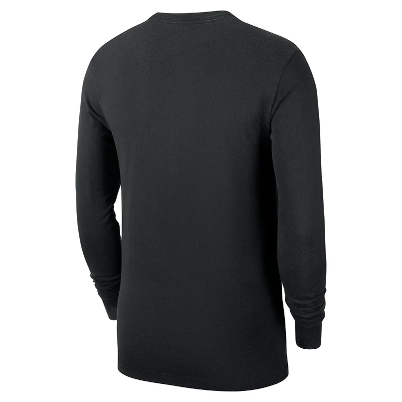 Men's Nike  Black Chicago Bulls Authentic Long Sleeve Practice T-Shirt