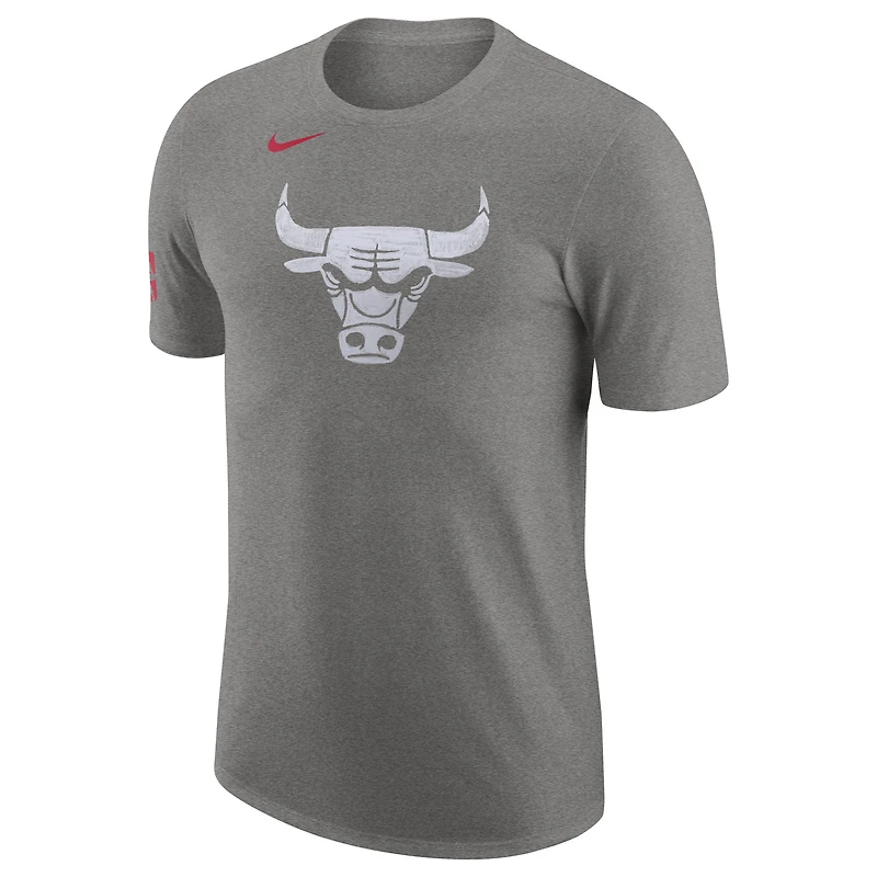 T-shirt d'échauffement essentiel Nike Charcoal Chicago Bulls 2023/24 City Edition pour homme