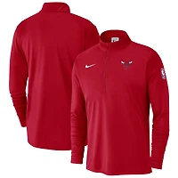 Men's Nike Red Chicago Bulls 2024/25 Courtside Performance Half-Zip Top