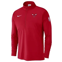 Men's Nike Red Chicago Bulls 2024/25 Courtside Performance Half-Zip Top
