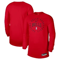 Men's Nike Red Chicago Bulls 2024/25 Legend On-Court Practice Long Sleeve T-Shirt