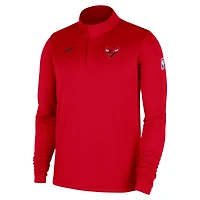 Haut Nike authentique Chicago Bulls 2025/26 pour homme, zip quart de zip, Dri-Fit