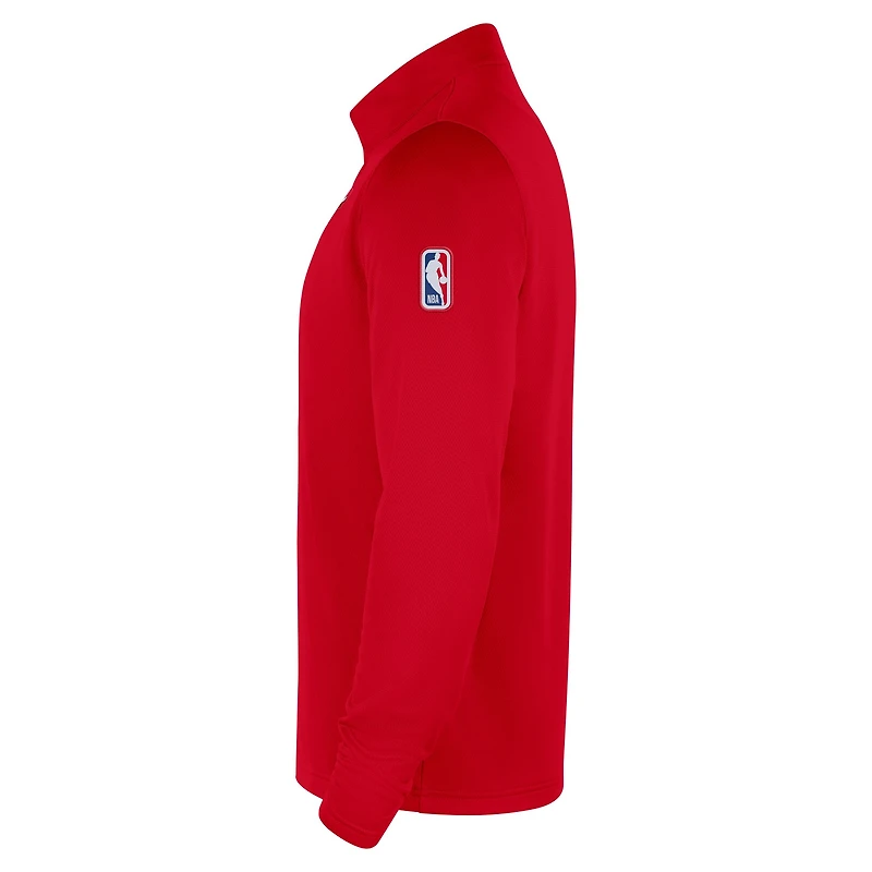 Haut Nike authentique Chicago Bulls 2025/26 pour homme, zip quart de zip, Dri-Fit