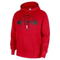Sweat à capuche Nike rouge Chicago Bulls 2025/26 Authentic Practice Club pour homme