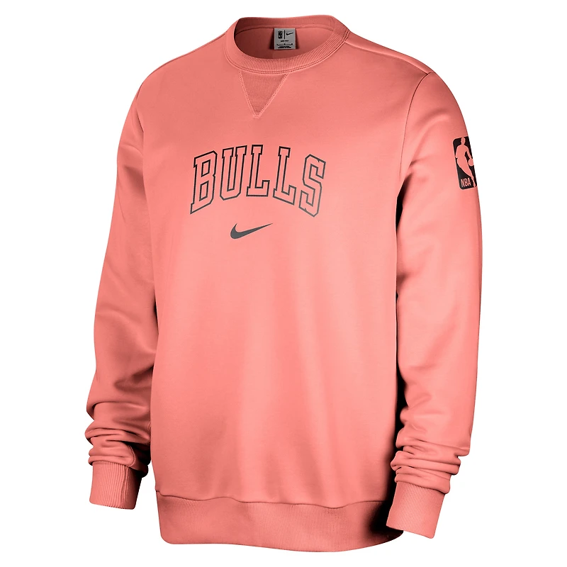 Sweat-shirt Nike Red Chicago Bulls Courtside Standard Issue Performance pour homme