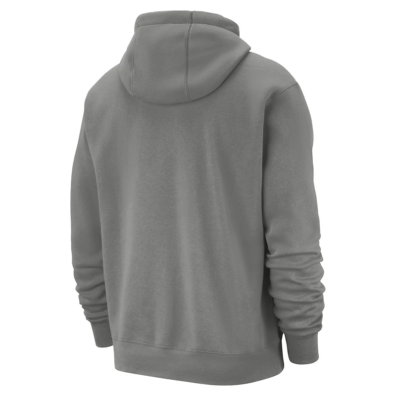 Men's Nike Steel Chicago Bulls 2024/25 City Edition Essential Club Pullover Hoodie