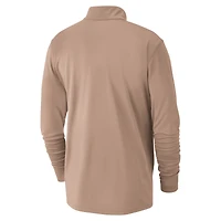 Men's Nike Tan Chicago Bulls 2024/25 City Edition Authentic Coaches Performance Half-Zip Top