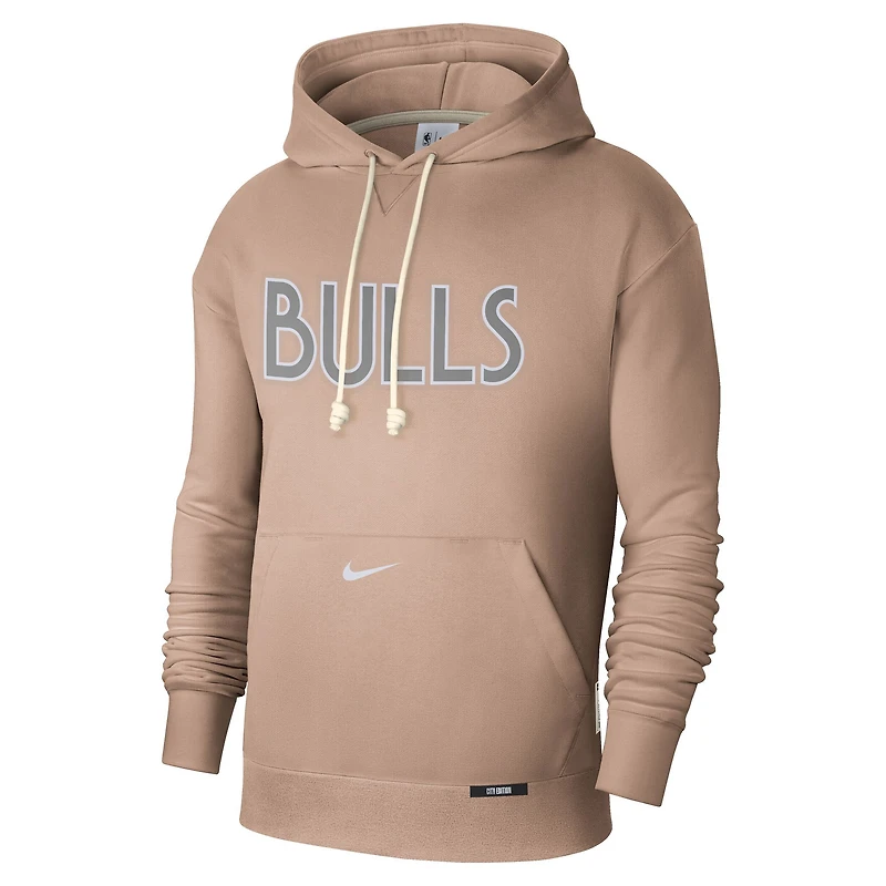 Sweat à capuche Nike Tan Chicago Bulls 2024/25 City Edition Courtside Standard Issue pour homme