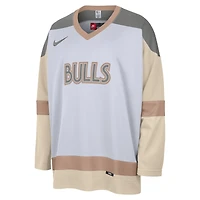 Men's Nike White Chicago Bulls 2024/25 City Edition Courtside Heavyweight Hockey Jersey