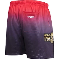 Men's Pro Standard Black/Red Chicago Bulls Ombre Mesh Shorts