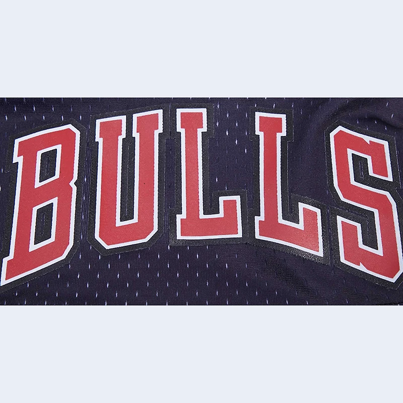 Men's Pro Standard Black/Red Chicago Bulls Ombre Mesh Shorts