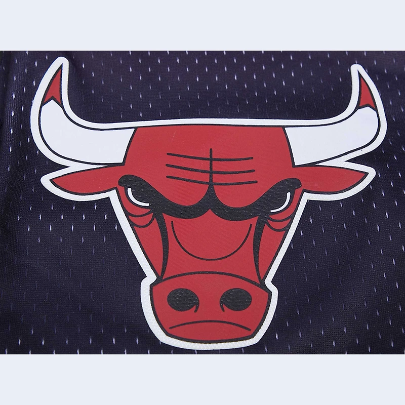 Men's Pro Standard Black/Red Chicago Bulls Ombre Mesh Shorts