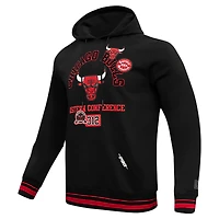 Sweat à capuche noir Pro Standard pour homme Chicago Bulls Area Code