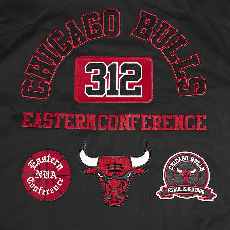 Veste zippée en sergé noir Pro Standard Chicago Bulls Area Code pour homme
