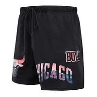 Short en maille Chicago Bulls City Scape noir Pro Standard pour homme